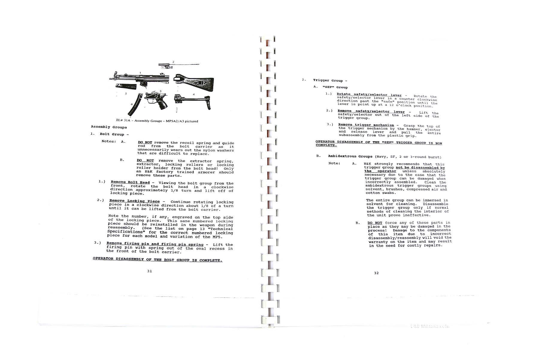 HK MP5 Operator's Manual (D1)