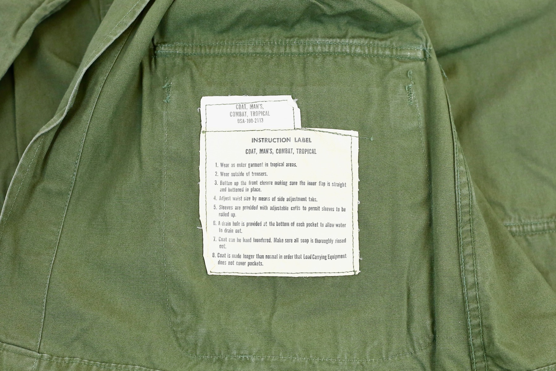 US Army Tropical Combat Coat (98) (UF)